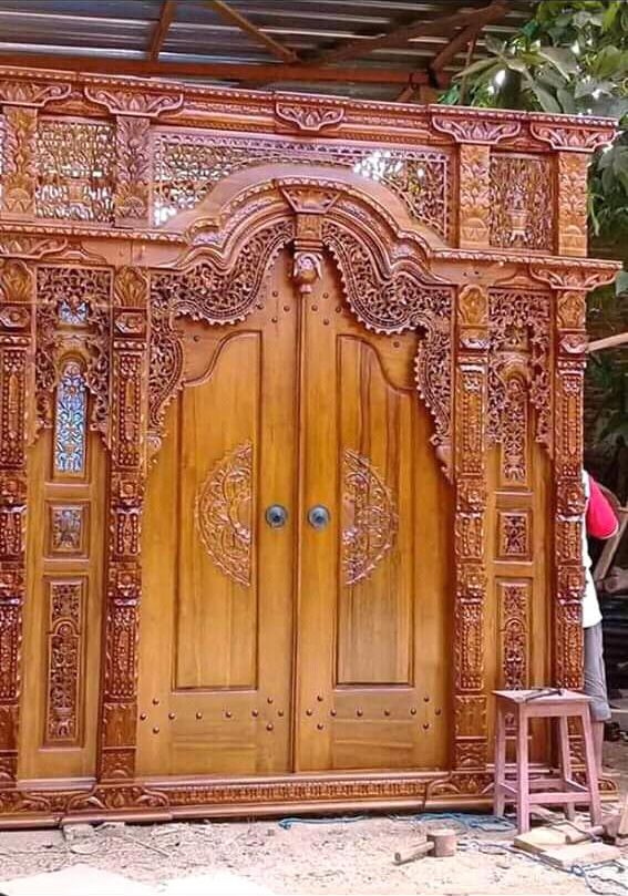 Gebyok Pintu Motif Krawangan 3 Dimensi