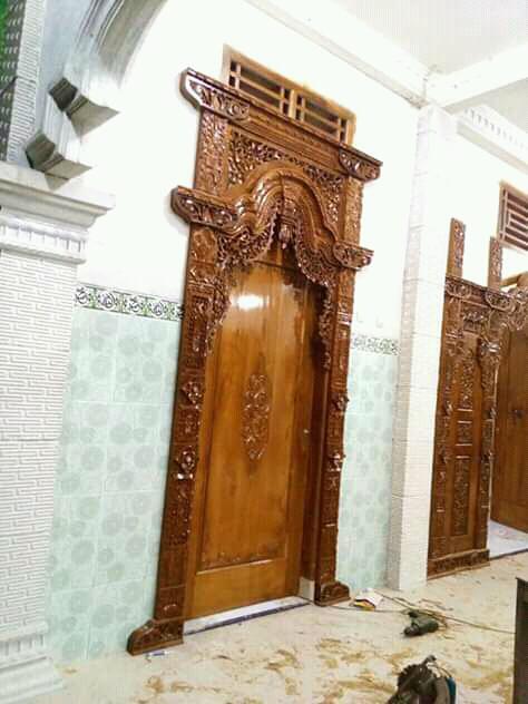 Pintu Gebyok Gapura Jati Lebar 1,5 Meter